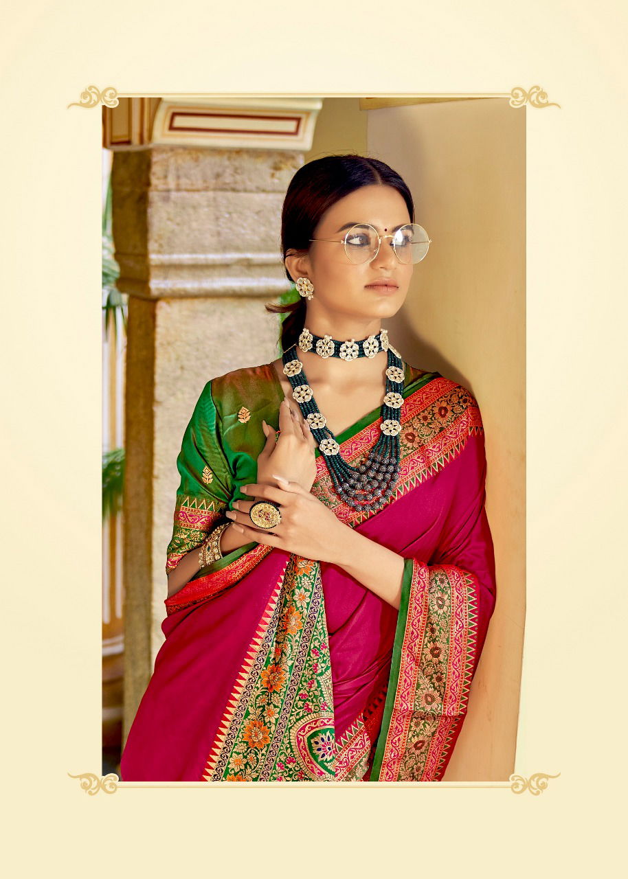 Rajpath Aarchi Silk Designer Fancy Wear Banarasi Silk Latest Saree Collection